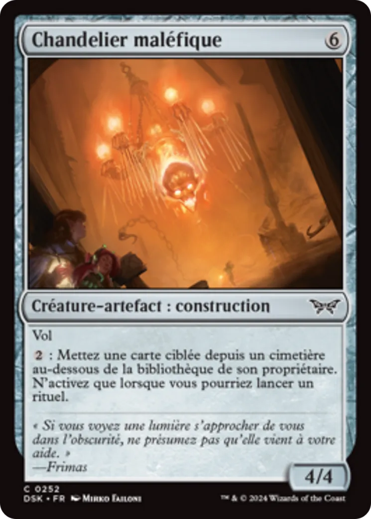 Chandelier maléfique from Duskmourn: House of Horror - Magic: The Gathering