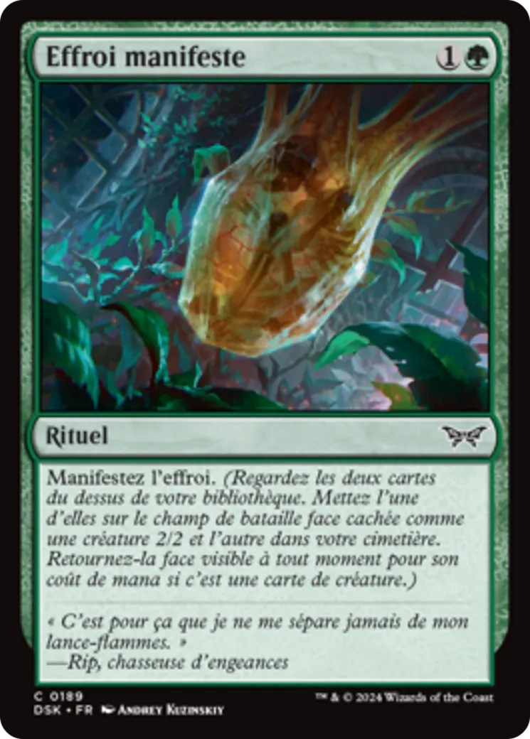 Effroi manifeste — Duskmourn: House of Horror — Magic: The Gathering