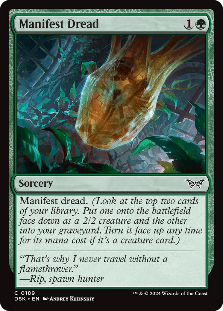 Manifest Dread from Duskmourn: House of Horror - Magic: The Gathering