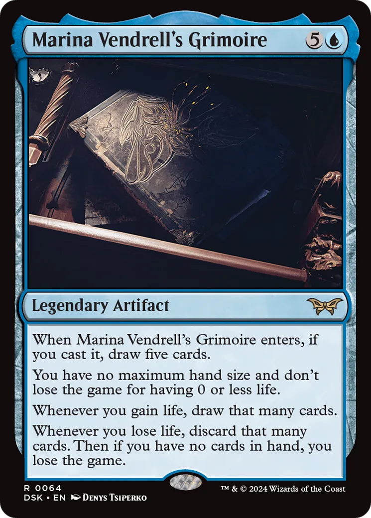 Marina Vendrell's Grimoire — Duskmourn: House of Horror — Magic: The Gathering