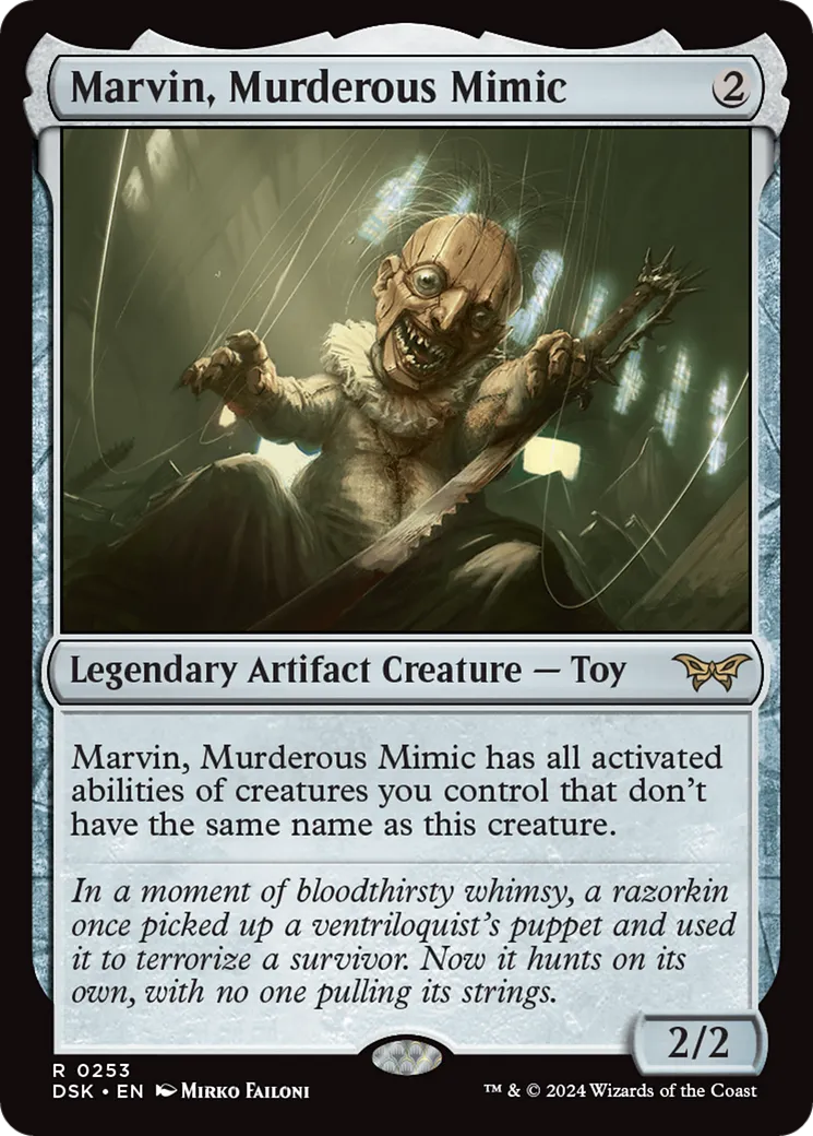 Marvin, Murderous Mimic — Duskmourn: House of Horror — Magic: The Gathering
