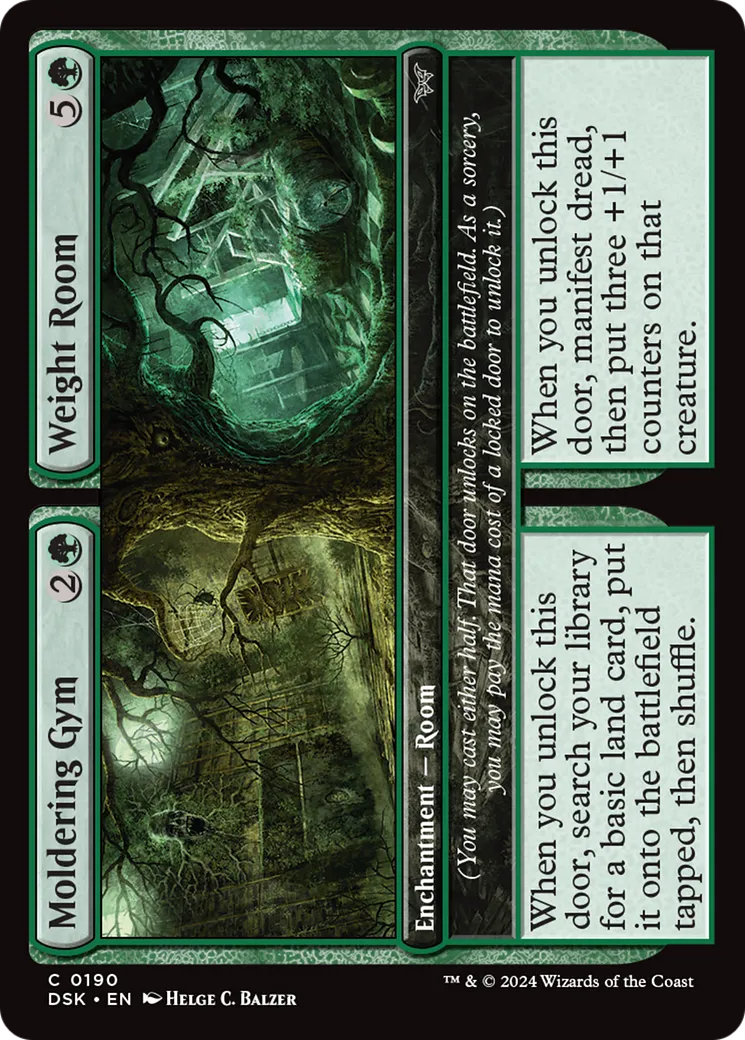 Moldering Gym // Weight Room — Duskmourn: House of Horror — Magic: The Gathering