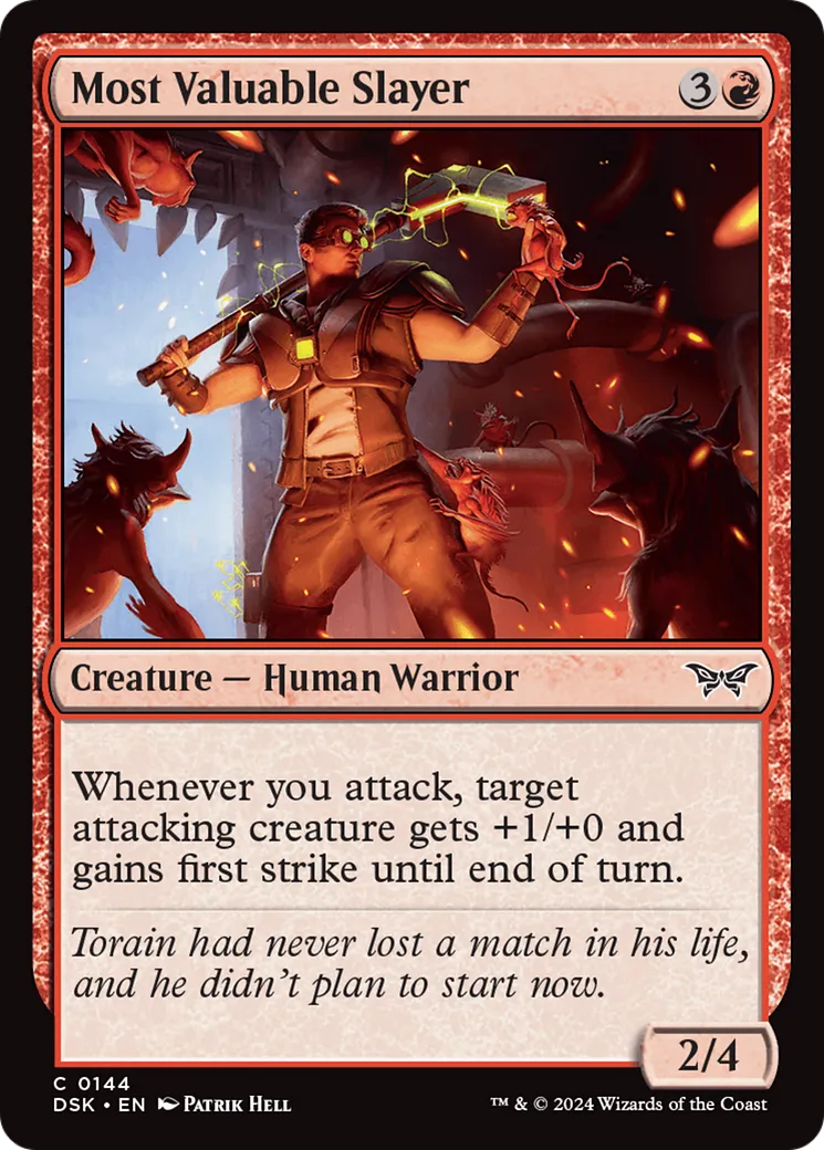 Most Valuable Slayer — Duskmourn: House of Horror — Magic: The Gathering