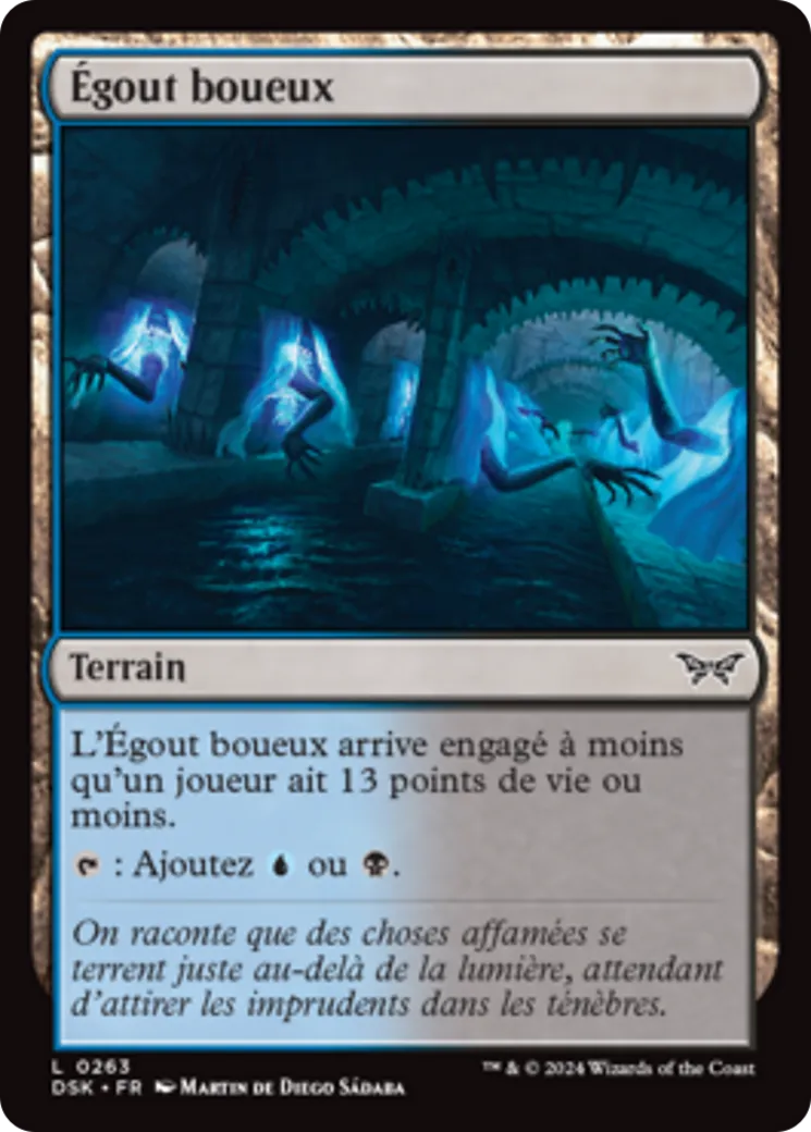 Égout boueux — Duskmourn: House of Horror — Magic: The Gathering