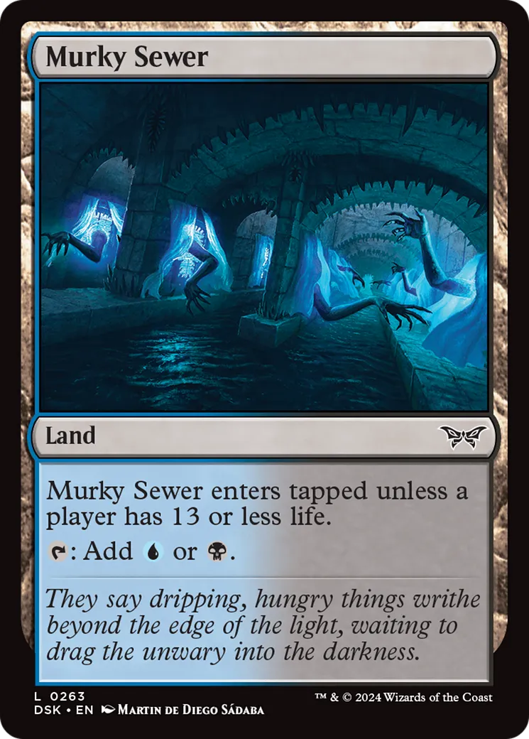 Égout boueux — Duskmourn: House of Horror — Magic: The Gathering