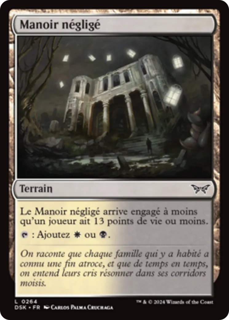 Manoir négligé — Duskmourn: House of Horror — Magic: The Gathering