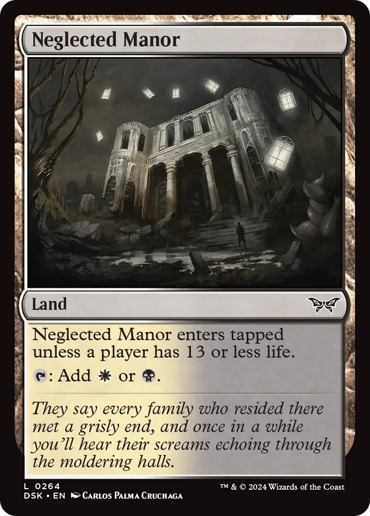 Manoir négligé — Duskmourn: House of Horror — Magic: The Gathering