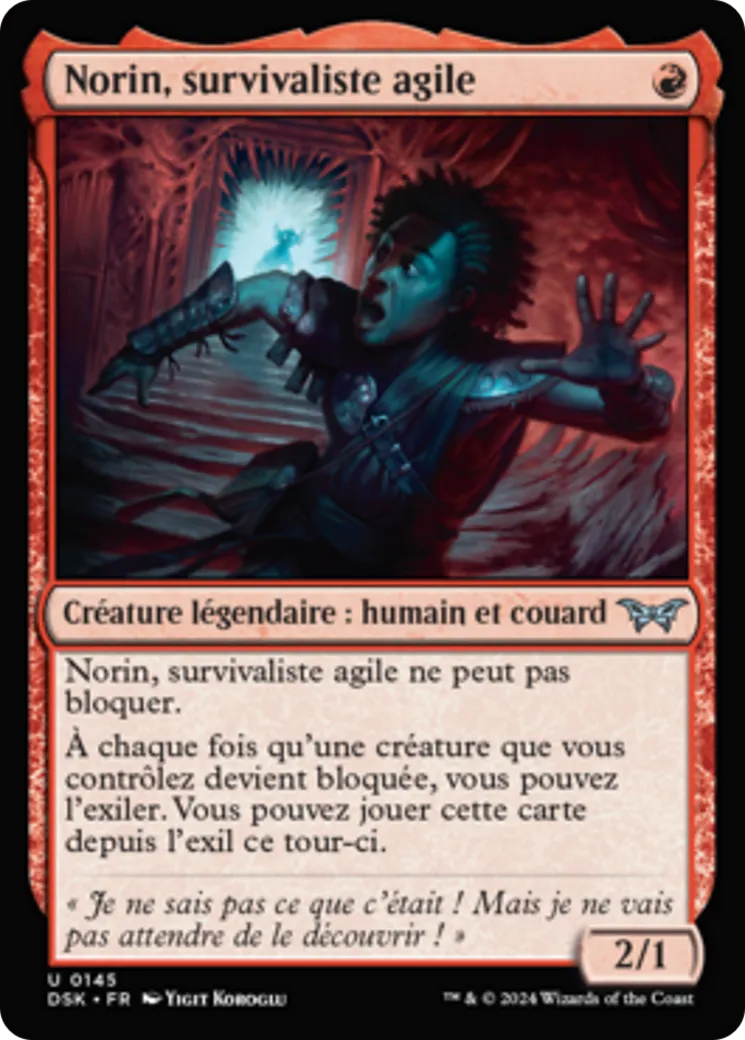 Norin, survivaliste agile from Duskmourn: House of Horror - Magic: The Gathering