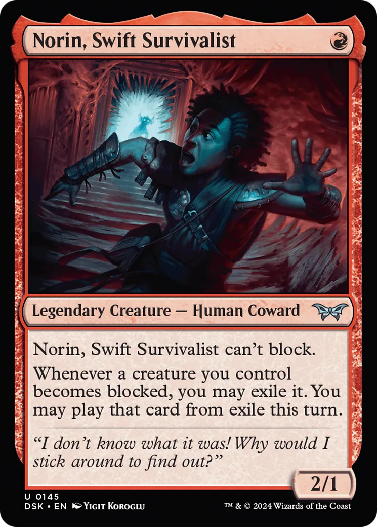 Norin, survivaliste agile — Duskmourn: House of Horror — Magic: The Gathering