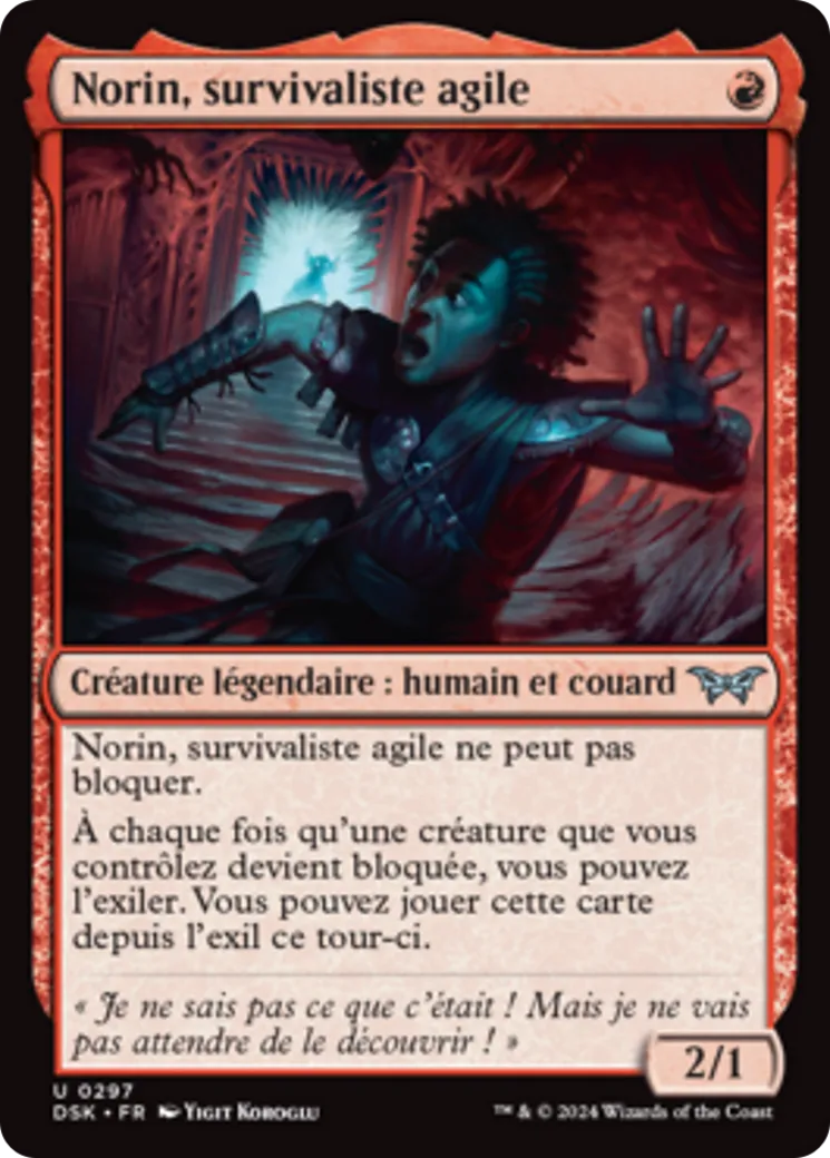 Norin, survivaliste agile — Duskmourn: House of Horror — Magic: The Gathering