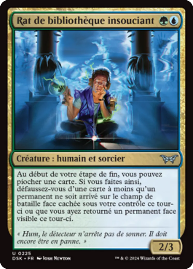 Rat de bibliothèque insouciant — Duskmourn: House of Horror — Magic: The Gathering