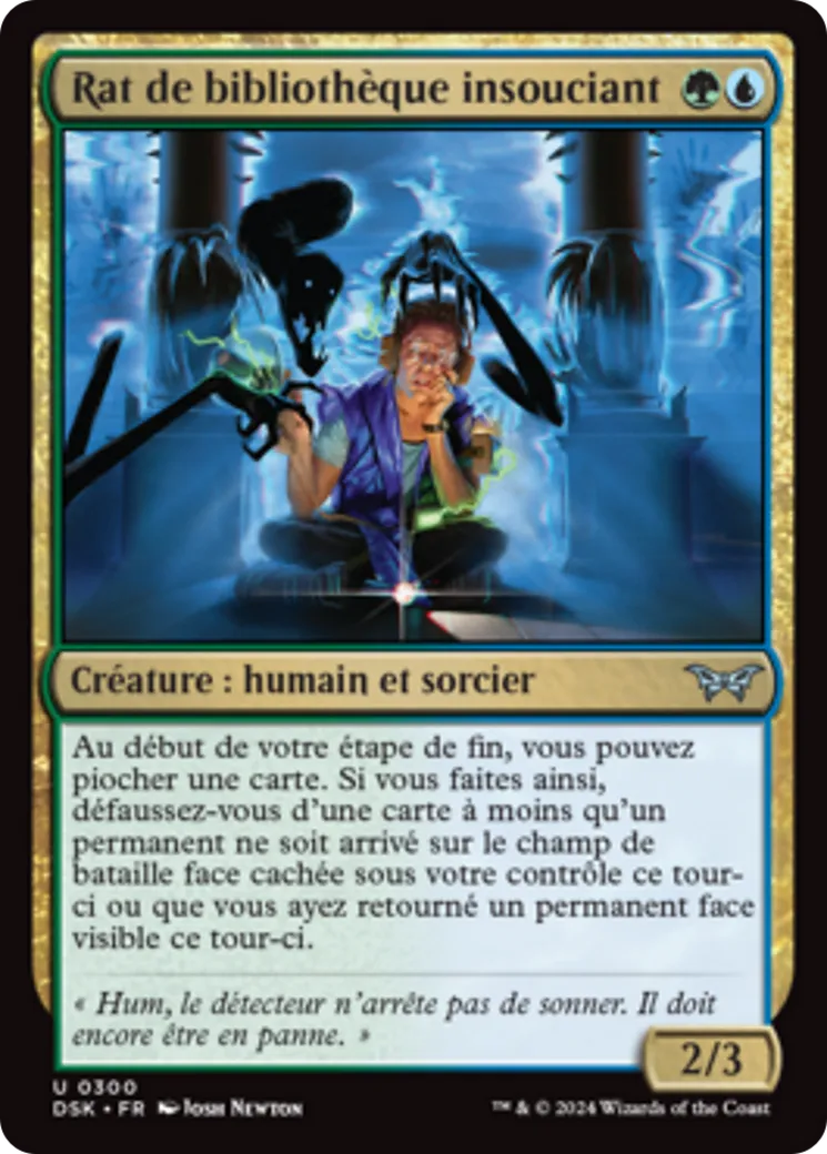 Rat de bibliothèque insouciant — Duskmourn: House of Horror — Magic: The Gathering