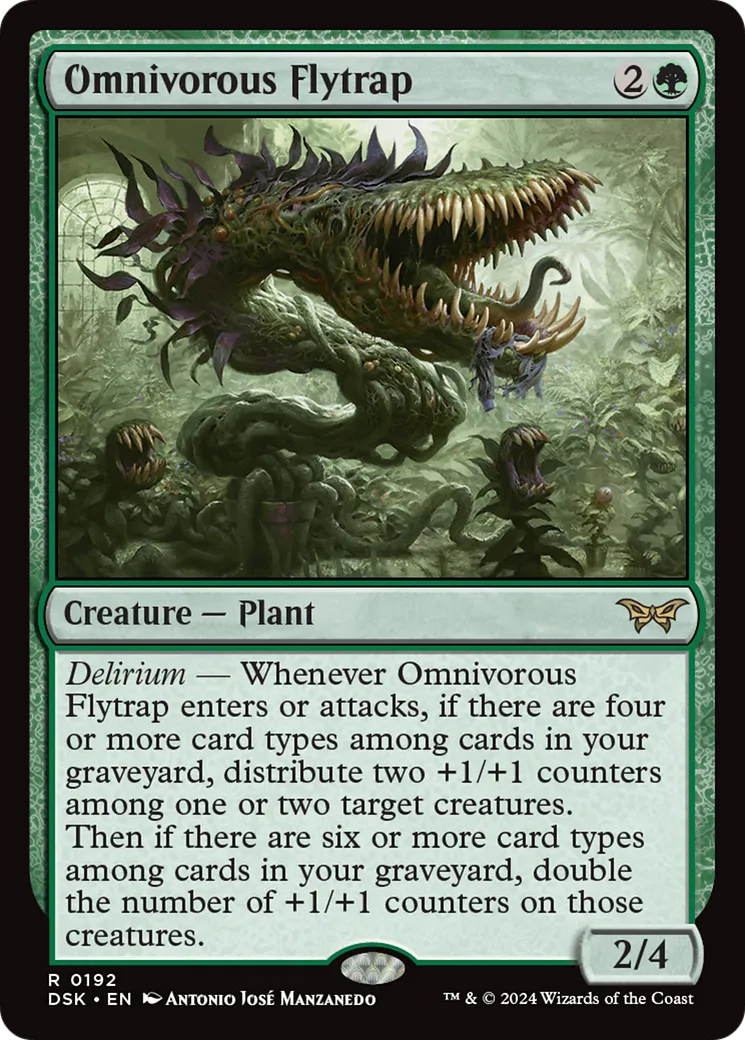 Omnivorous Flytrap — Duskmourn: House of Horror — Magic: The Gathering