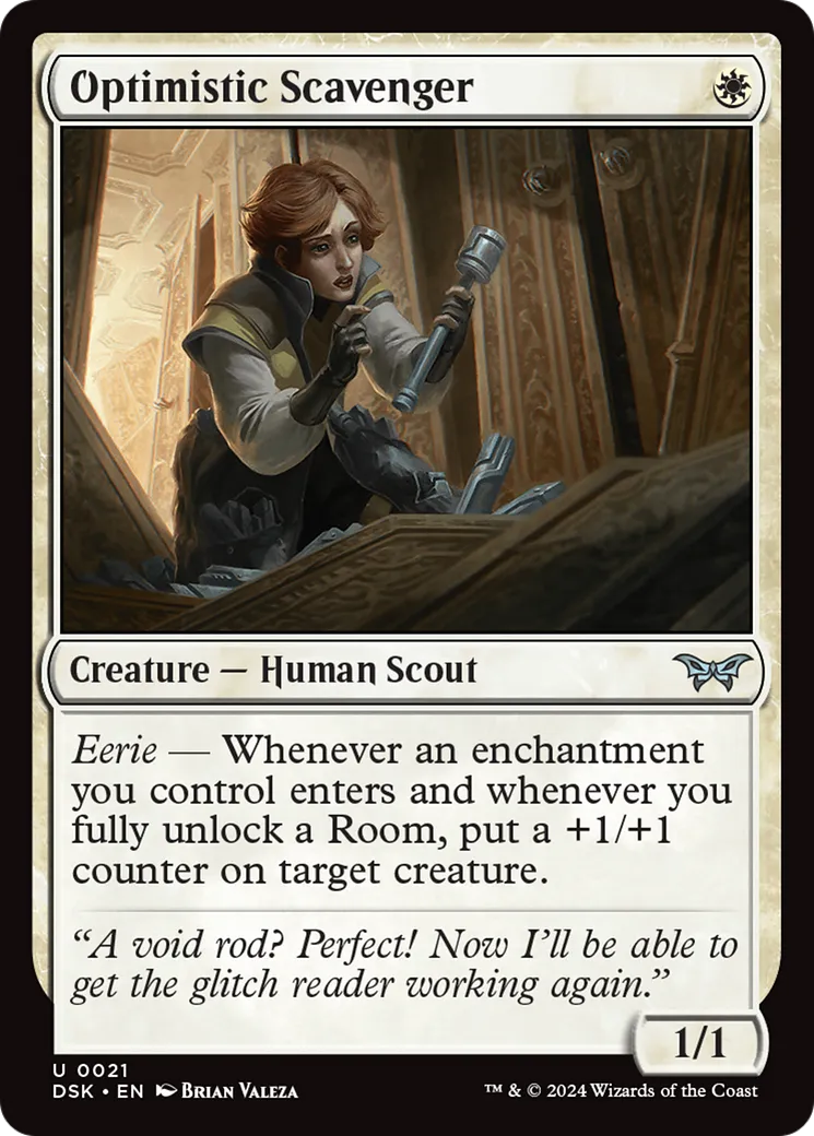 Optimistic Scavenger — Duskmourn: House of Horror — Magic: The Gathering