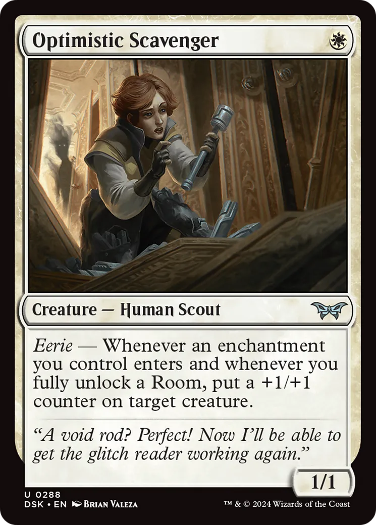 Optimistic Scavenger — Duskmourn: House of Horror — Magic: The Gathering