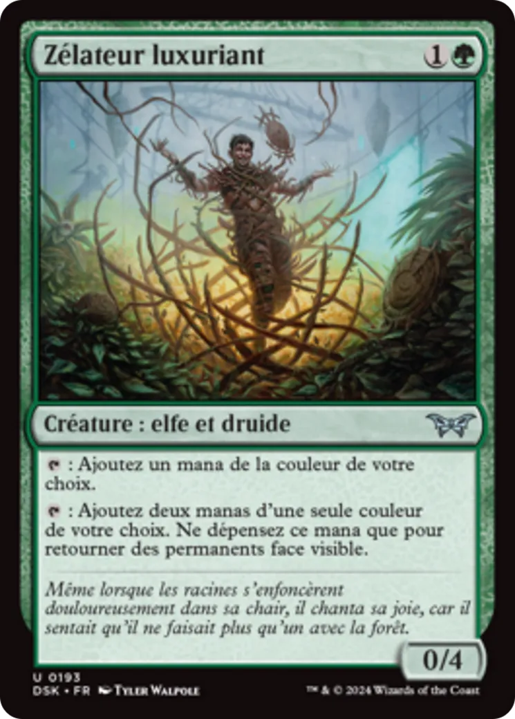 Zélateur luxuriant — Duskmourn: House of Horror — Magic: The Gathering