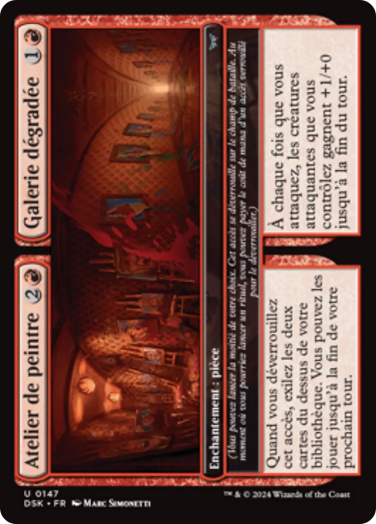 Atelier de peintre // Galerie dégradée — Duskmourn: House of Horror — Magic: The Gathering