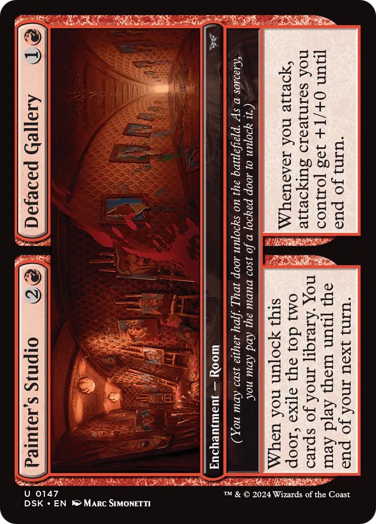 Painter's Studio // Defaced Gallery from Duskmourn: House of Horror - Magic: The Gathering