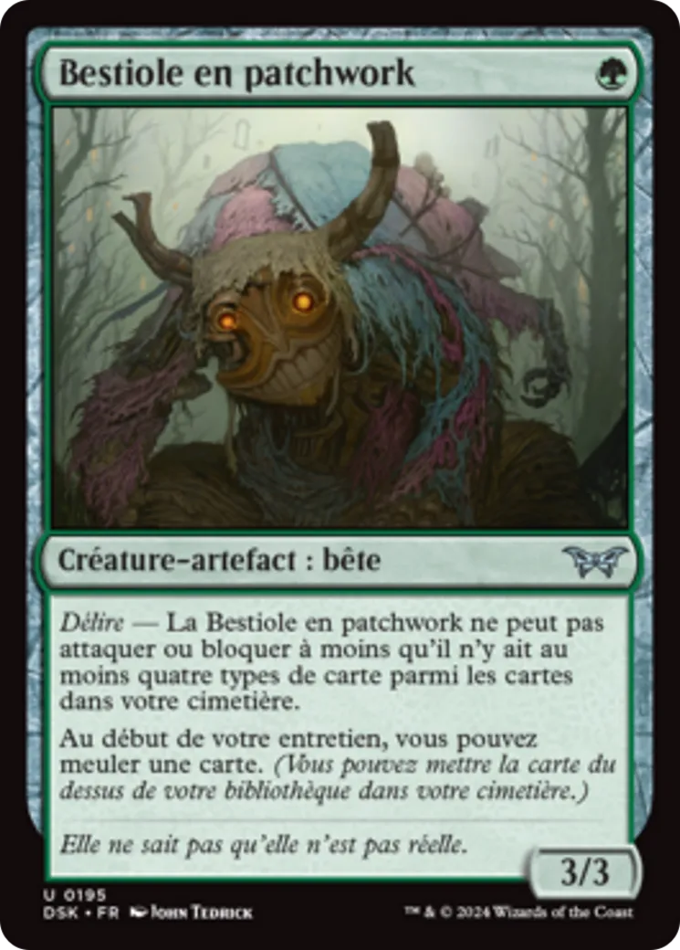 Bestiole en patchwork — Duskmourn: House of Horror — Magic: The Gathering