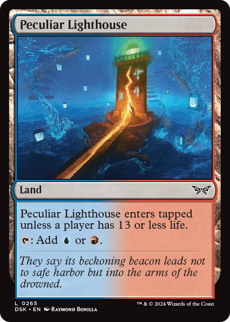 Peculiar Lighthouse — Duskmourn: House of Horror — Magic: The Gathering