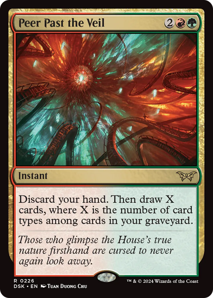 Peer Past the Veil — Duskmourn: House of Horror — Magic: The Gathering