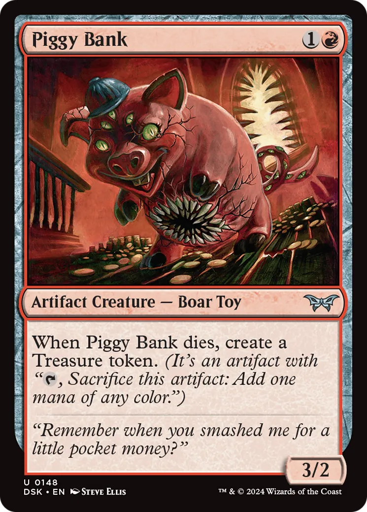 Piggy Bank — Duskmourn: House of Horror — Magic: The Gathering