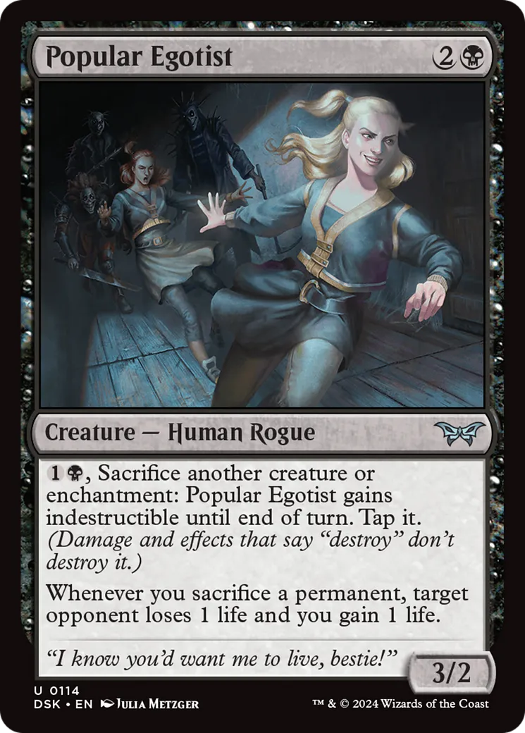 Popular Egotist — Duskmourn: House of Horror — Magic: The Gathering