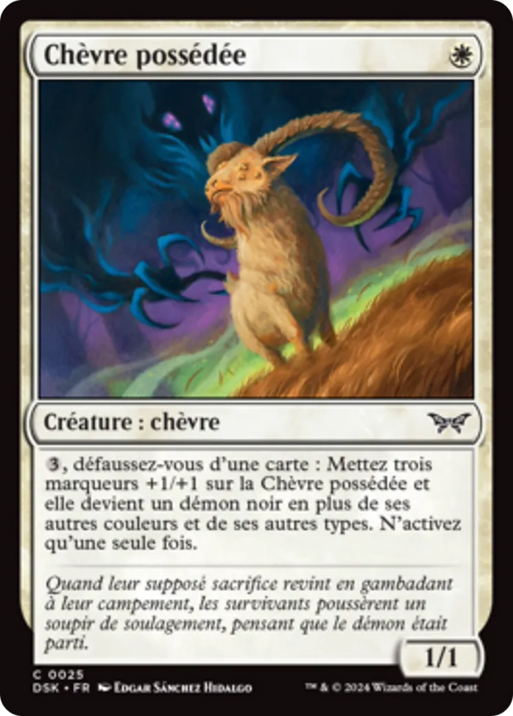 Chèvre possédée — Duskmourn: House of Horror — Magic: The Gathering