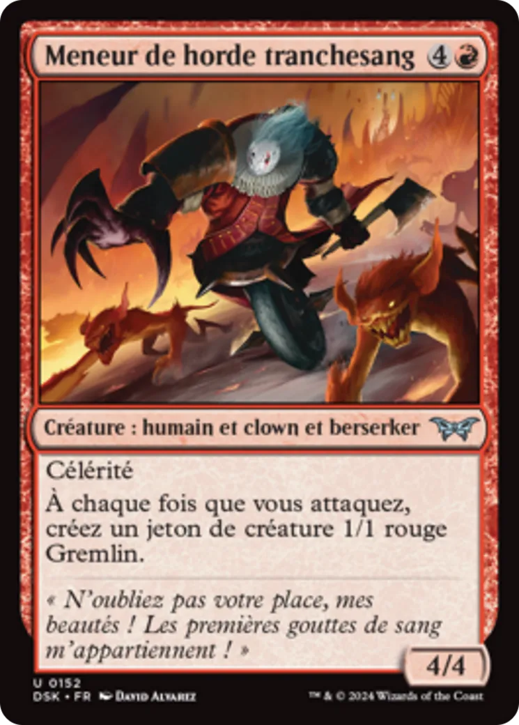Meneur de horde tranchesang — Duskmourn: House of Horror — Magic: The Gathering
