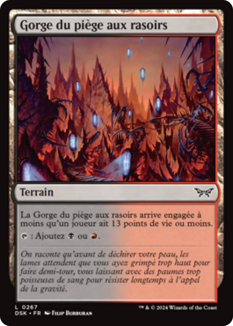 Gorge du piège aux rasoirs — Duskmourn: House of Horror — Magic: The Gathering