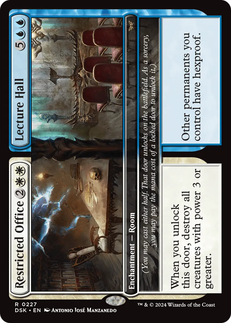 Restricted Office // Lecture Hall — Duskmourn: House of Horror — Magic: The Gathering