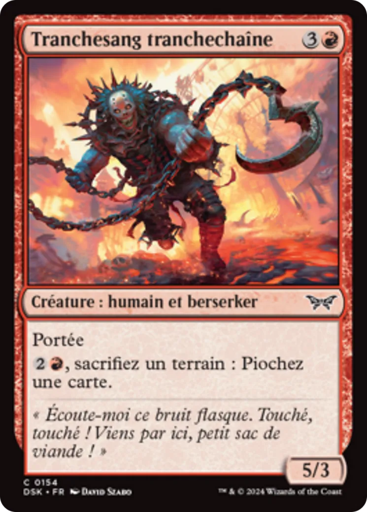 Tranchesang tranchechaîne from Duskmourn: House of Horror - Magic: The Gathering