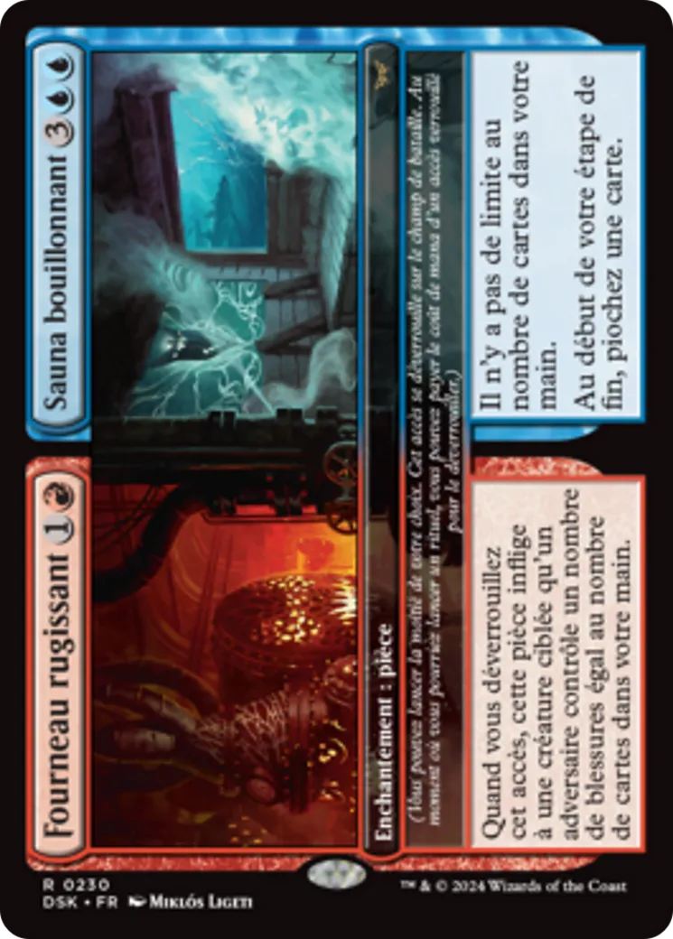Fourneau rugissant // Sauna bouillonnant — Duskmourn: House of Horror — Magic: The Gathering