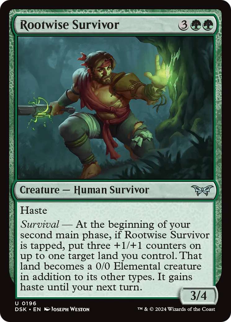 Survivant sageracine — Duskmourn: House of Horror — Magic: The Gathering