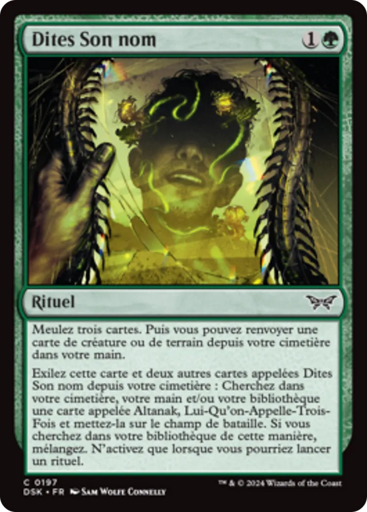 Dites Son nom — Duskmourn: House of Horror — Magic: The Gathering
