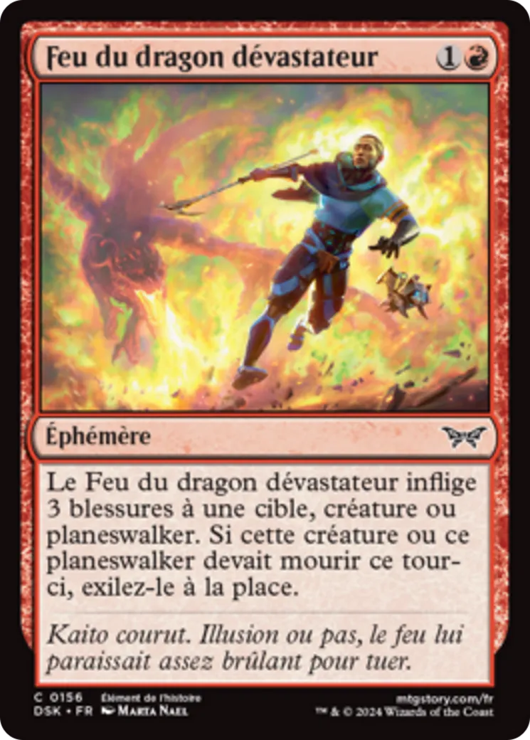 Feu du dragon dévastateur — Duskmourn: House of Horror — Magic: The Gathering