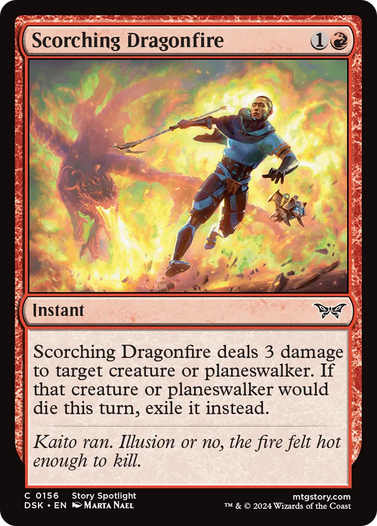 Scorching Dragonfire from Duskmourn: House of Horror - Magic: The Gathering