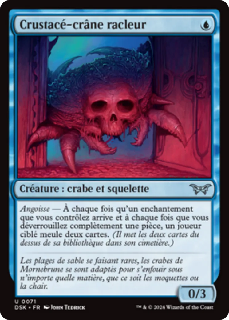 Crustacé-crâne racleur — Duskmourn: House of Horror — Magic: The Gathering