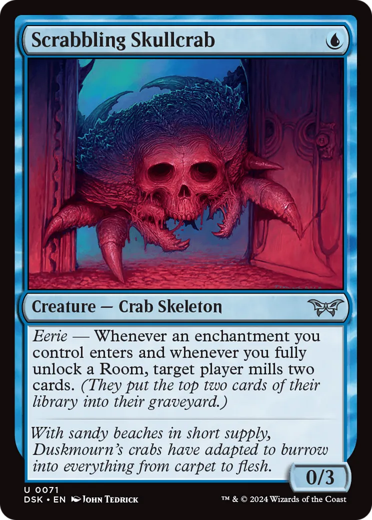 Scrabbling Skullcrab — Duskmourn: House of Horror — Magic: The Gathering