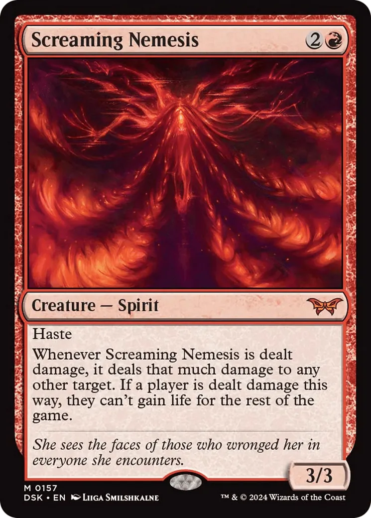 Screaming Nemesis — Duskmourn: House of Horror — Magic: The Gathering
