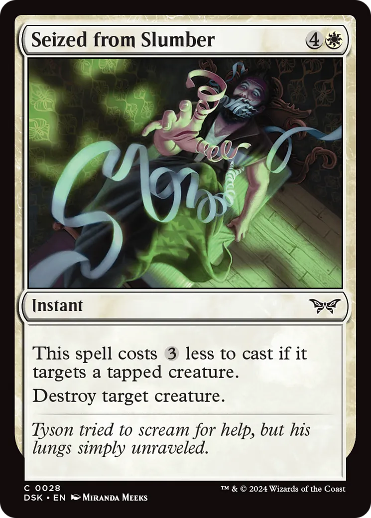 Capturé en plein sommeil — Duskmourn: House of Horror — Magic: The Gathering