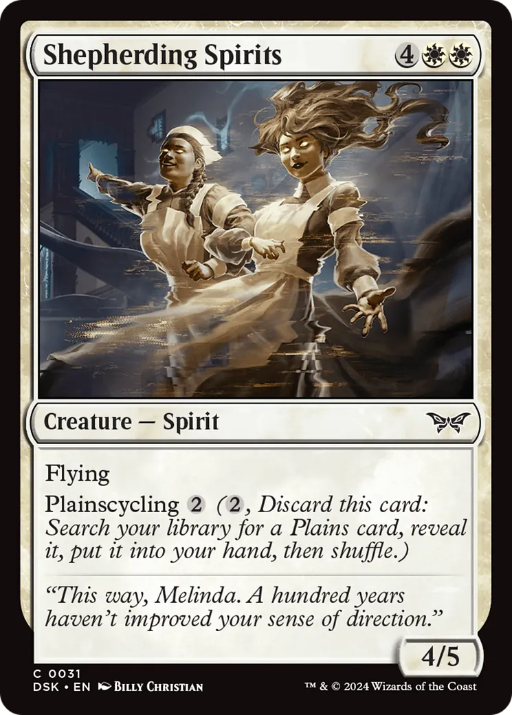 Shepherding Spirits — Duskmourn: House of Horror — Magic: The Gathering