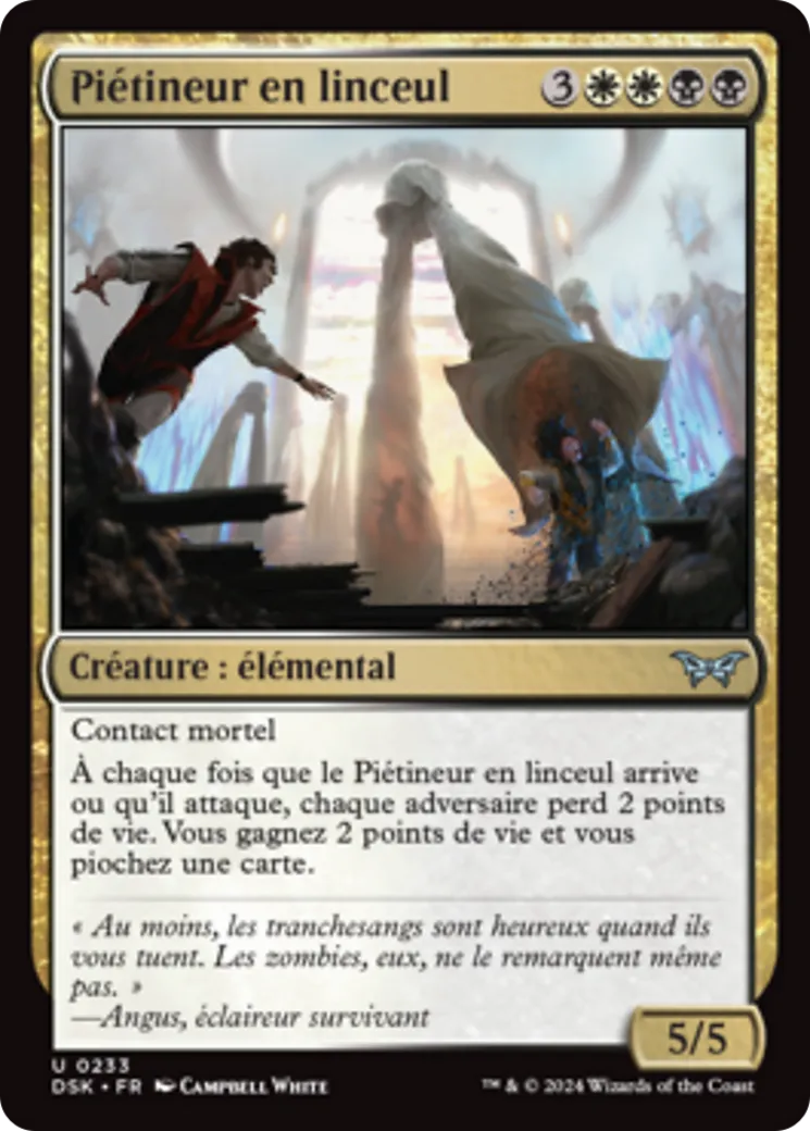 Piétineur en linceul from Duskmourn: House of Horror - Magic: The Gathering