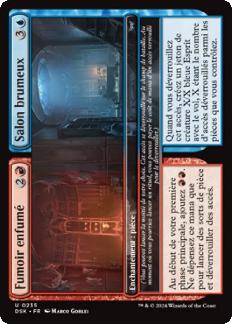 Fumoir enfumé // Salon brumeux — Duskmourn: House of Horror — Magic: The Gathering