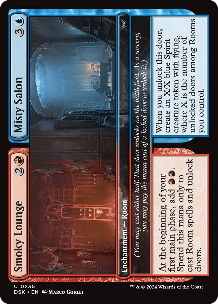 Smoky Lounge // Misty Salon — Duskmourn: House of Horror — Magic: The Gathering