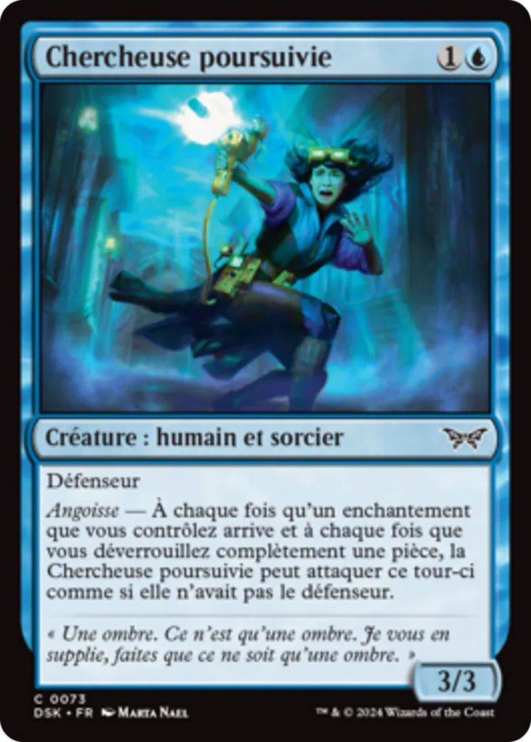 Chercheuse poursuivie — Duskmourn: House of Horror — Magic: The Gathering