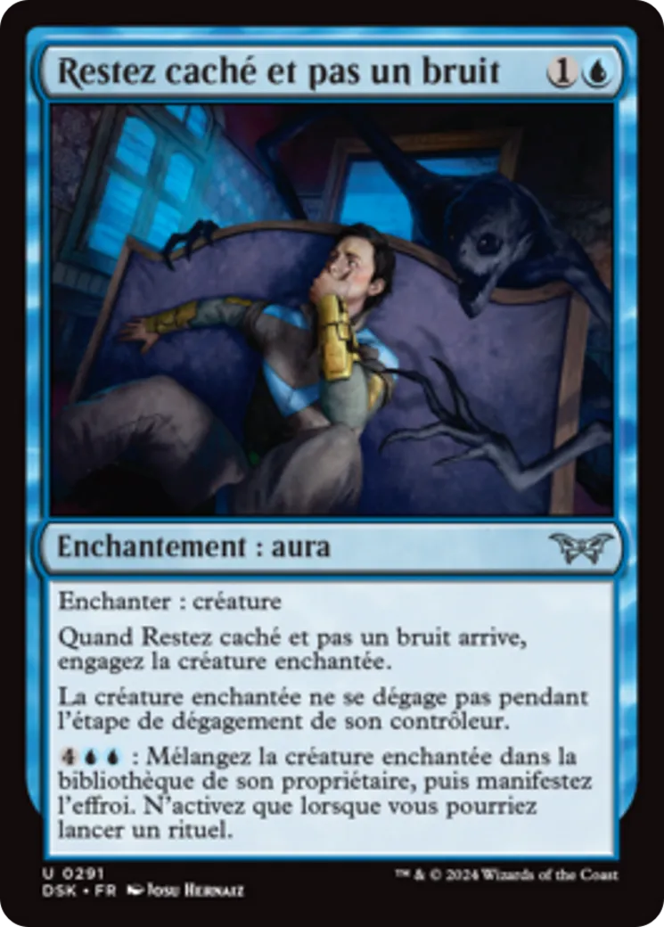 Restez caché et pas un bruit — Duskmourn: House of Horror — Magic: The Gathering