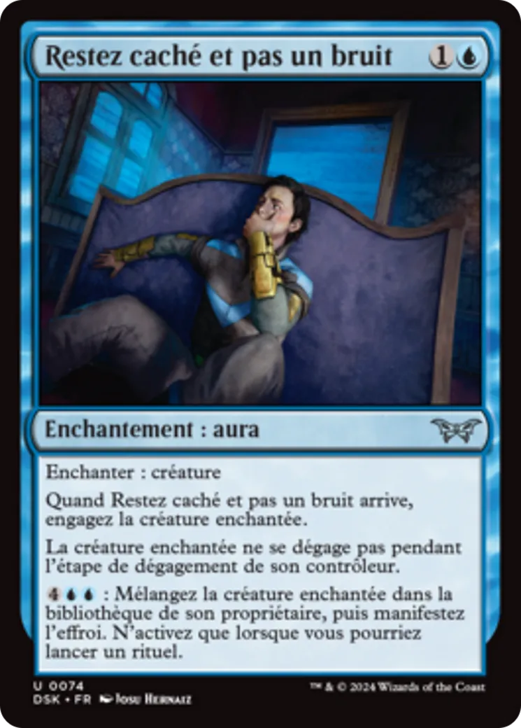 Restez caché et pas un bruit — Duskmourn: House of Horror — Magic: The Gathering