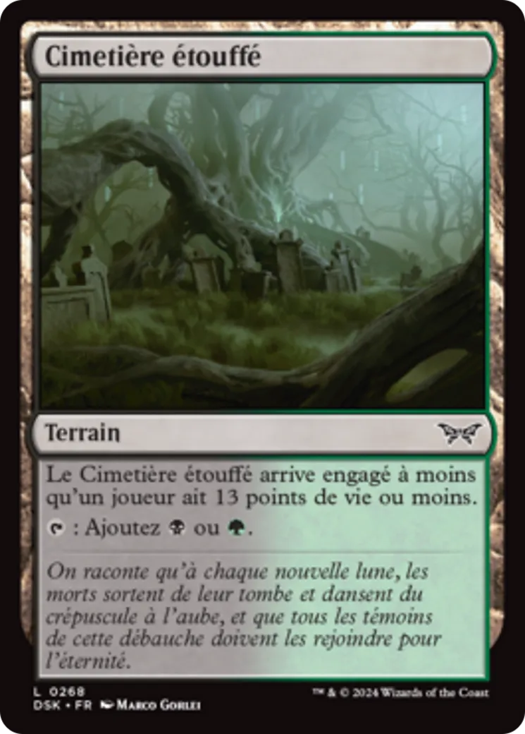 Cimetière étouffé — Duskmourn: House of Horror — Magic: The Gathering