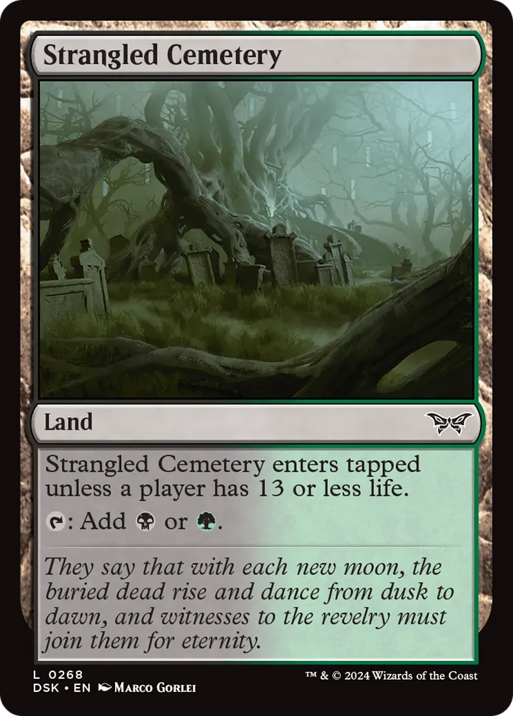 Strangled Cemetery from Duskmourn: House of Horror - Magic: The Gathering